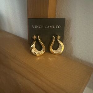 Vince Camuto Gold and Silver Teardrop Earrings